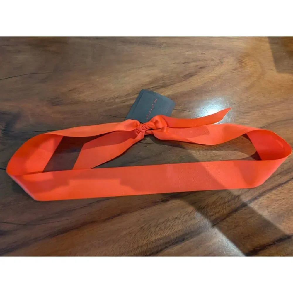 Louis Vuitton Orange Ribbon Bow 39 Inches Long w unused gift tag 36